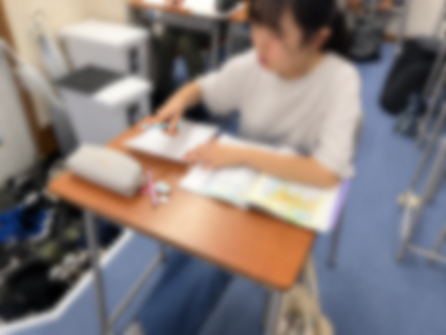 10to10で学習に取り組む生徒たち（個人が特定されないよう加工済み）